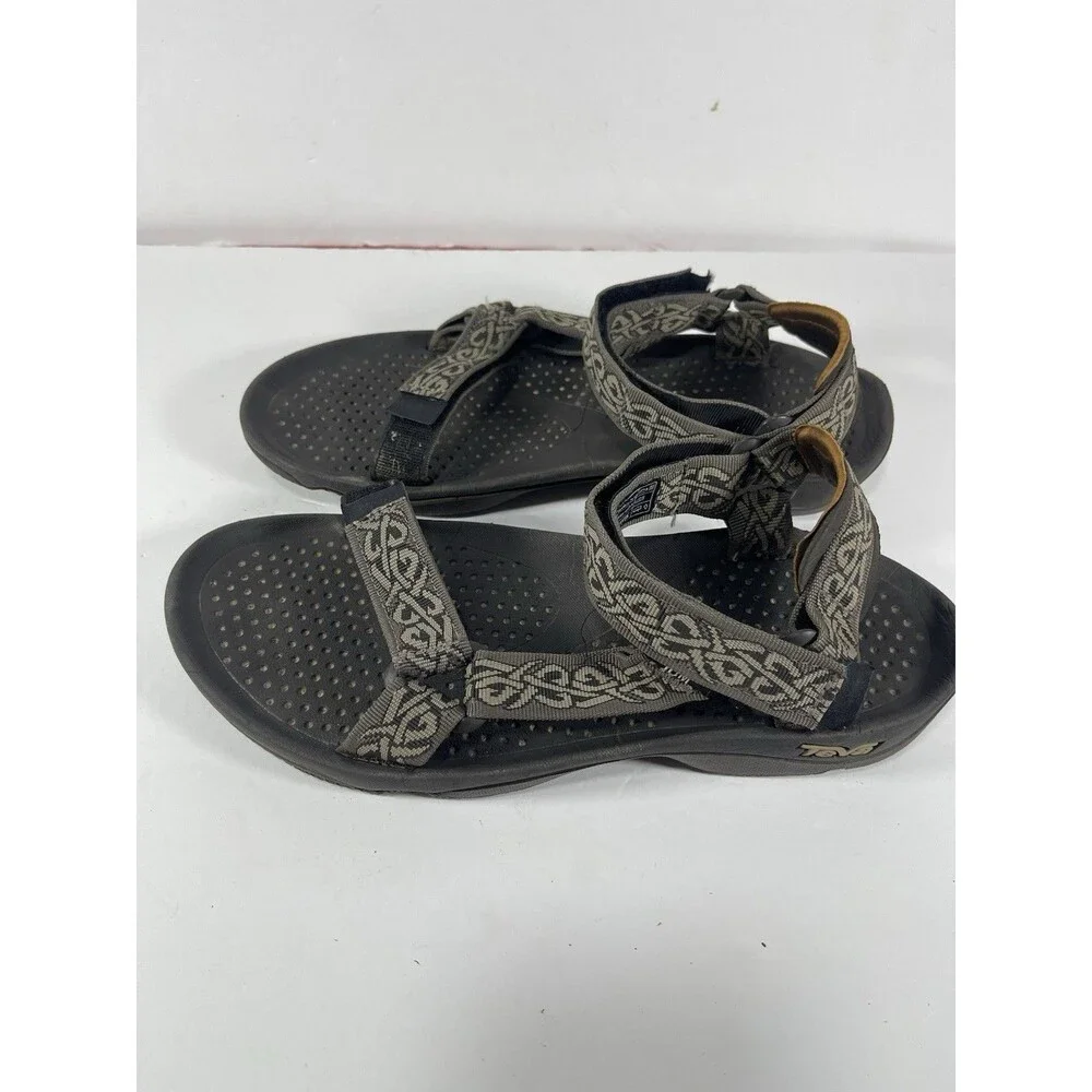 Teva Men’s Sport Sandals - Size 10 - Brown Geometric Pattern